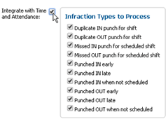Integrate Time & Attendance