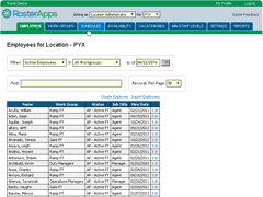 Location Administrator Tabs