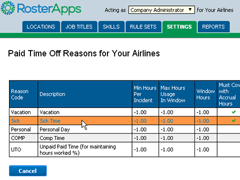 Paid Time Off Reasons